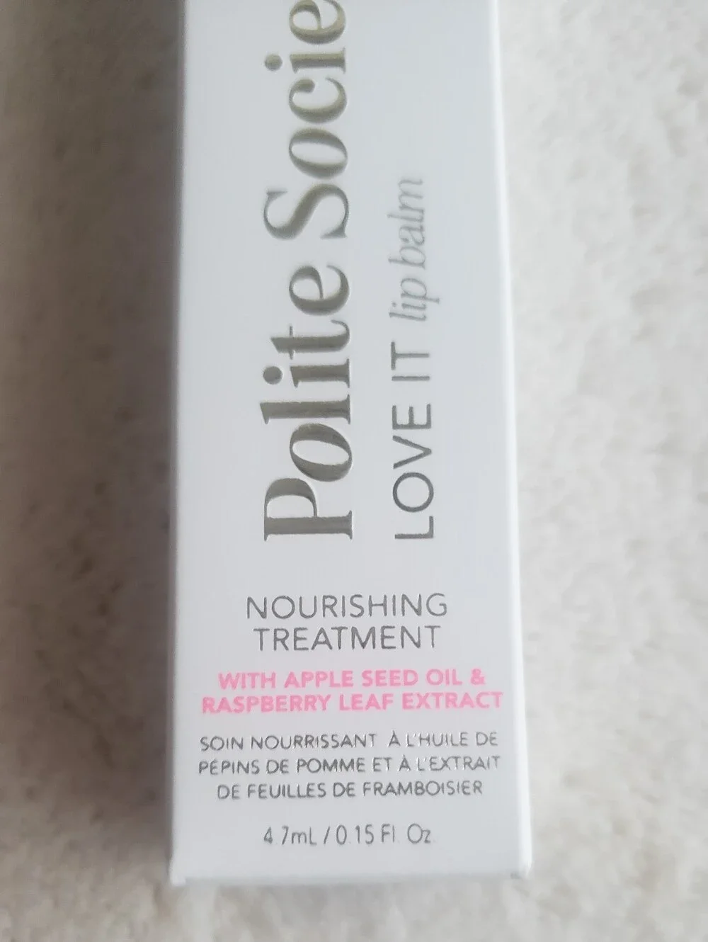 NIB Polite Society Love It Lip Balm Nourishing Lip Treatment